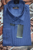 Eterna slim fit kék mintás férfi ing, 44